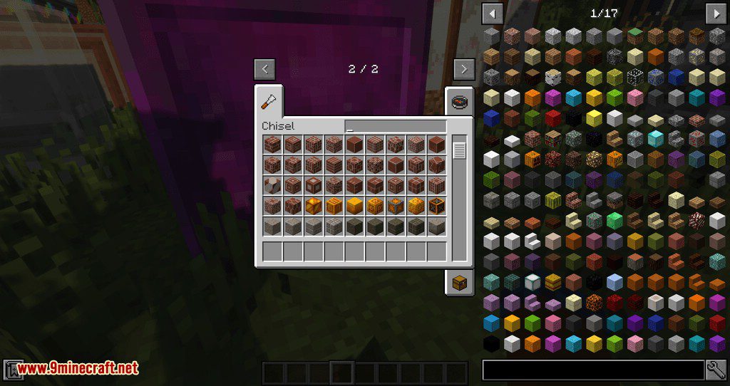 Unlimited Chisel Works Mod 1.12.2, 1.11.2 for Minecraft 11