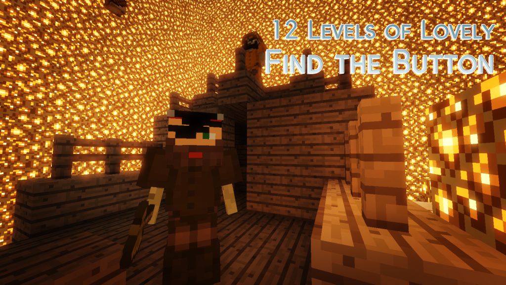 12 Levels of Lovely Find the Button Map 1.12.2, 1.12 for Minecraft 1