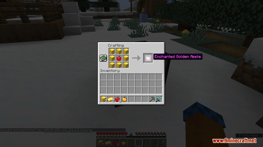 Craftable Golden Apple Data Pack 1.14.3, 1.13.2 (Notch Apple is Back!) 2