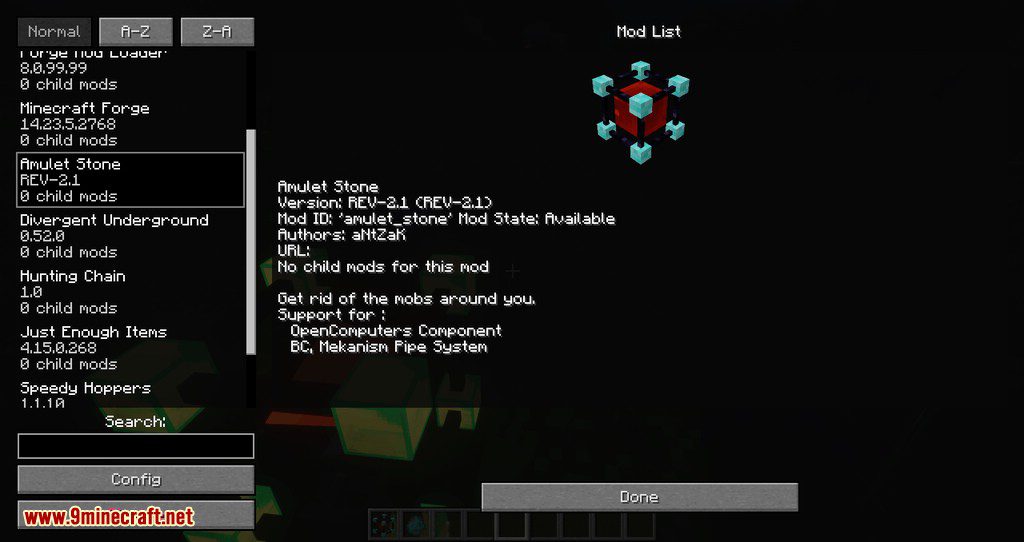 Amulet Stone Mod 1.13.2, 1.12.2 (Get Rid of the Mobs Around Your Home) 16