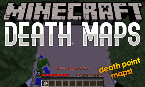 DeathMaps Mod 1.14.4, 1.12.2 (A Map with Your Death Location) Thumbnail
