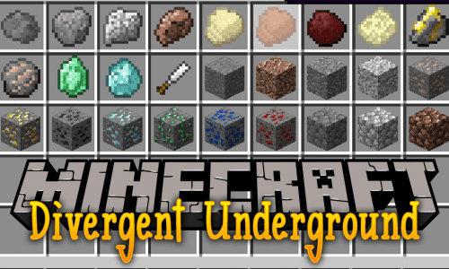 Divergent Underground Mod 1.12.2 (Mining Along a Different Vein) Thumbnail