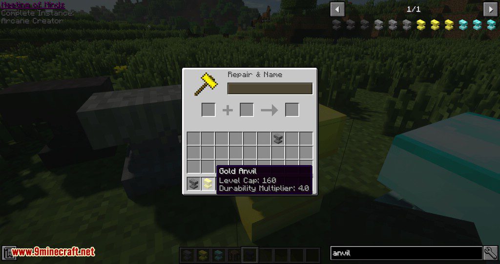 Extra Anvils Mod (1.16.5, 1.15.2) - Anvil that Increase Level Cap 7