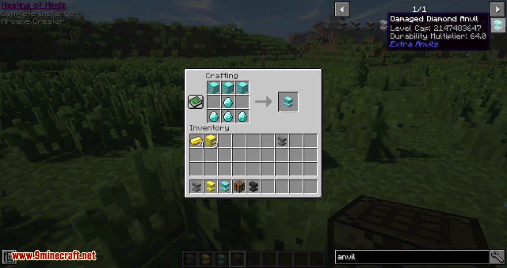 Extra Anvils Mod (1.16.5, 1.15.2) - Anvil that Increase Level Cap 10