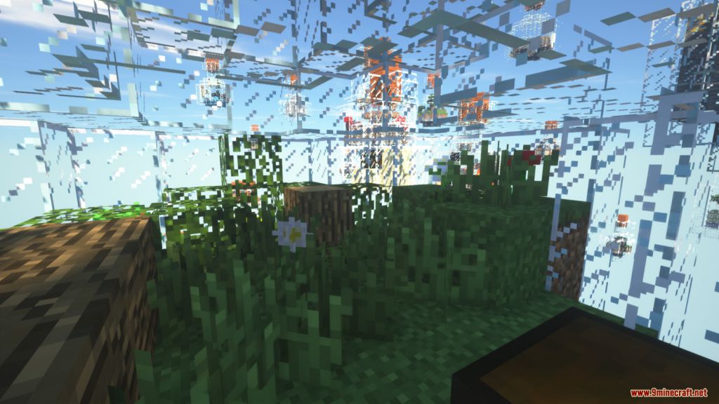 Glass Bottle Skyblock Survival Map 1.13.2 for Minecraft 2