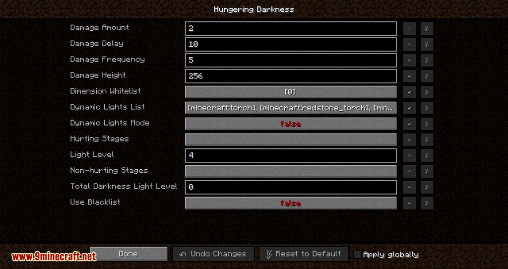 Hungering Darkness Mod 1.12.2 (The Darkness Slowly Eats Away at You) 12