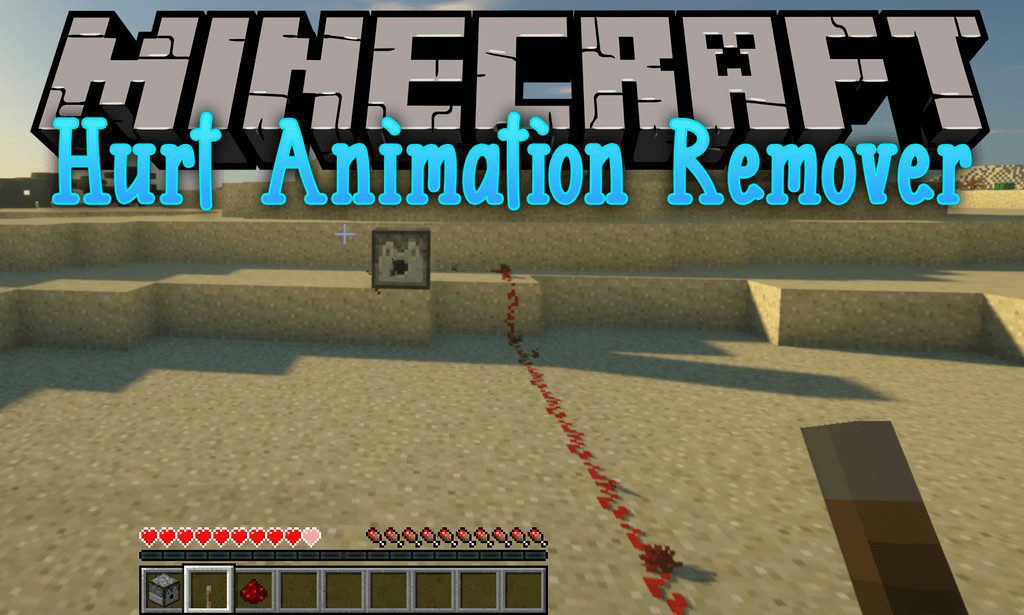 Hurt Animation Remover Mod 1.12.2 (Removes Screen Shake When Taking Damage) 1