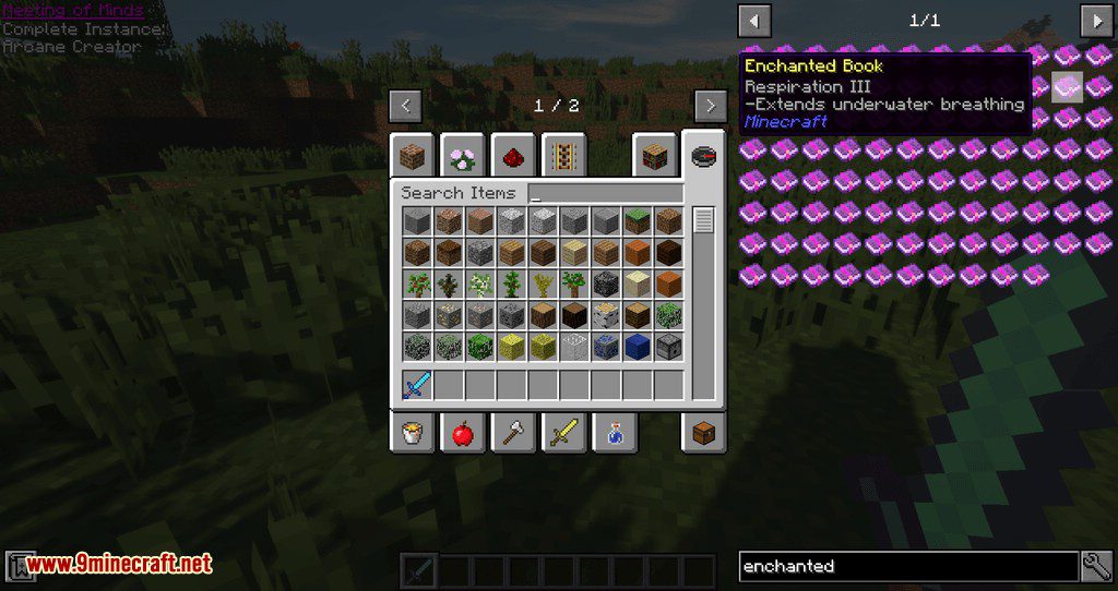 Named Enchantments Mod 1.12.2 (Gives Descriptions to Enchanted Items) 4