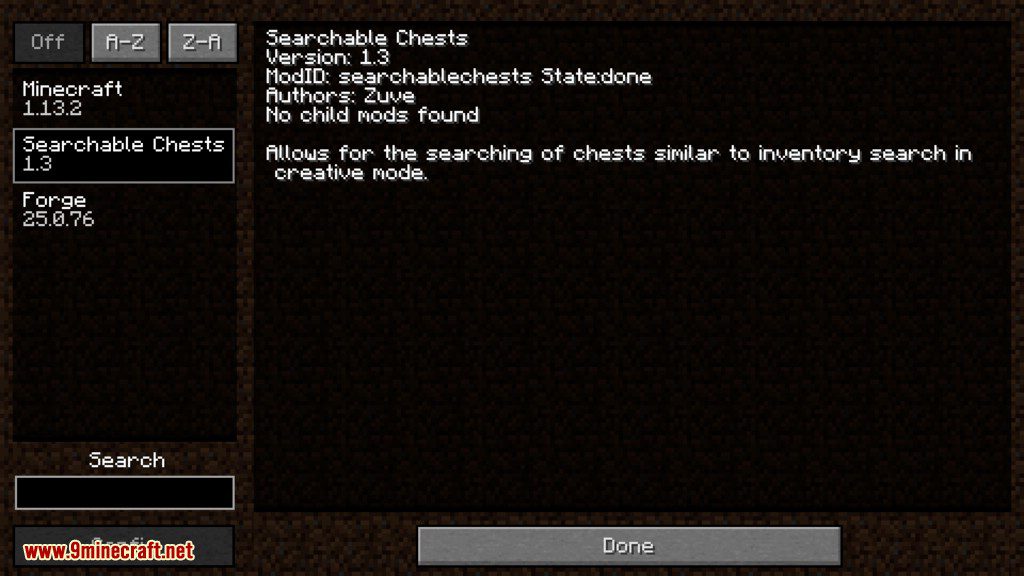 Searchable Chests Mod 1.16.5, 1.15.2 (Searching within Chests) 14