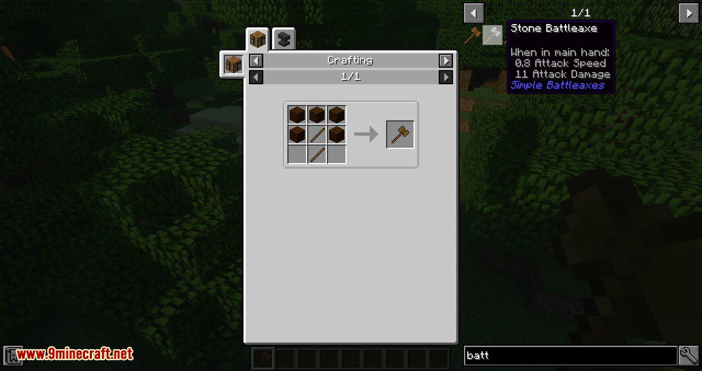 Simple Battleaxes Mod 1.12.2 (A Vanilla-like Battleaxe) 5