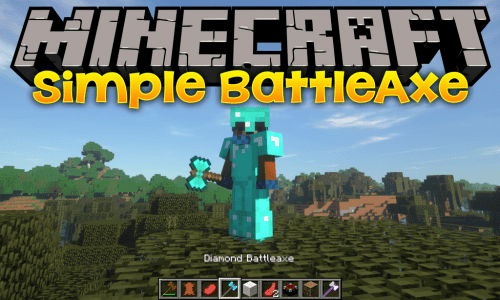 Simple Battleaxes Mod 1.12.2 (A Vanilla-like Battleaxe) Thumbnail