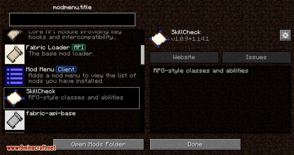 SkillCheck Mod 1.14.3 (RPG-Style Classes & Abilities) 2