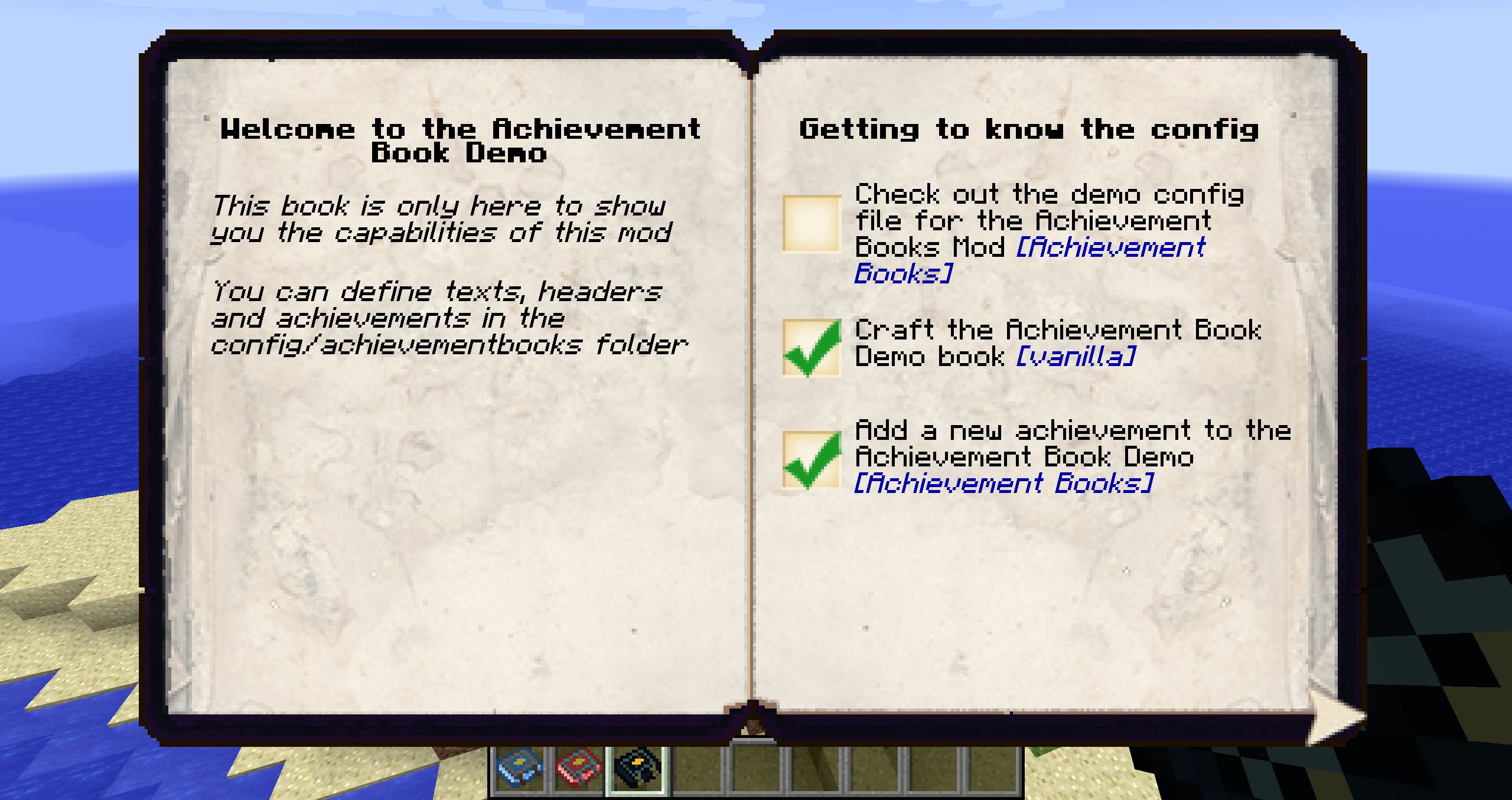 Achievement Books Mod (1.20.1, 1.19.3) - Multiple Achievement Books with Easy Config 3