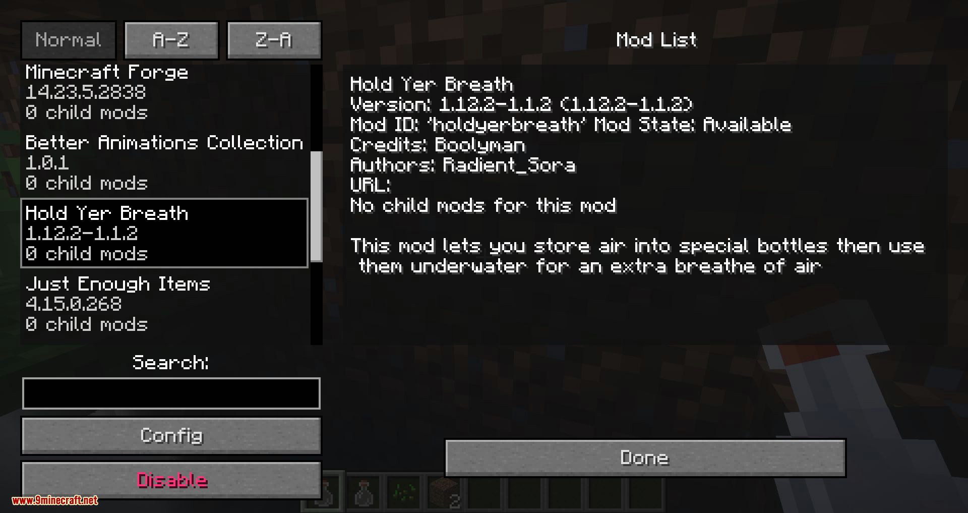 Hold Yer Breath Mod 1.16.5, 1.12.2 (Reinforced Air Bottles) 11