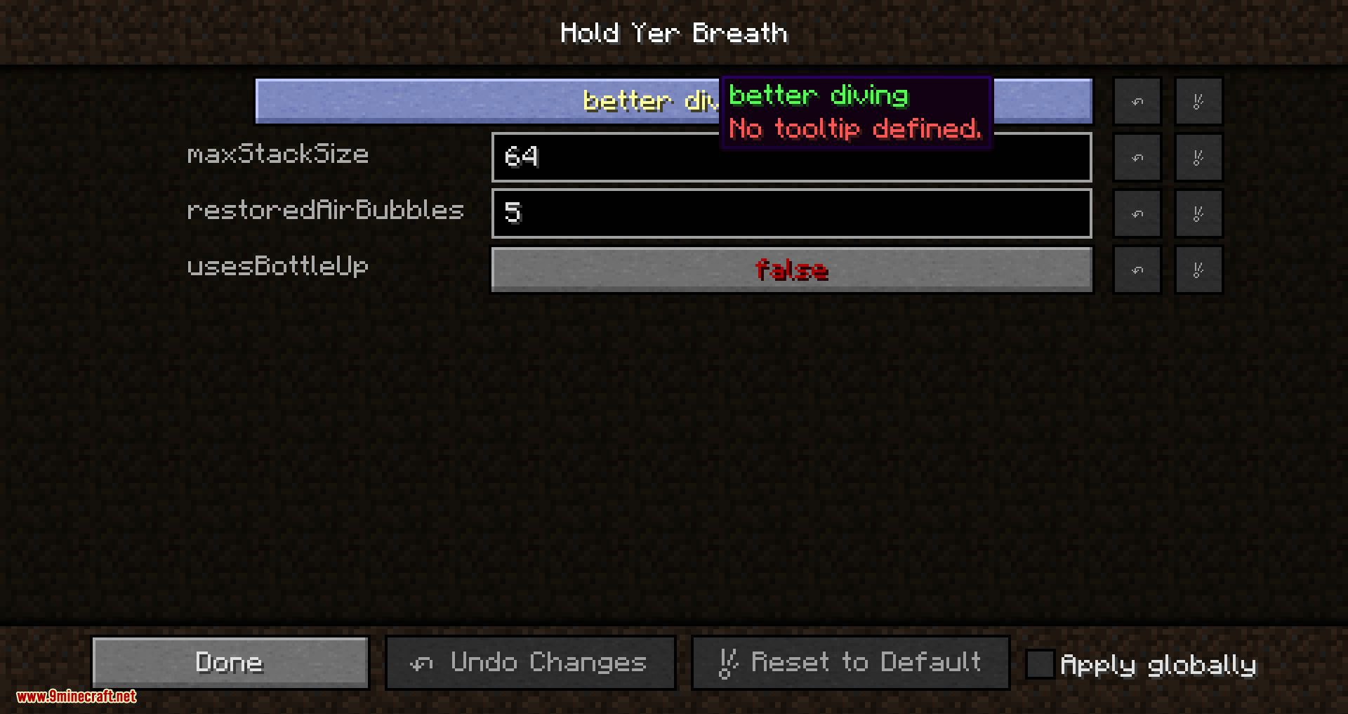 Hold Yer Breath Mod 1.16.5, 1.12.2 (Reinforced Air Bottles) 12