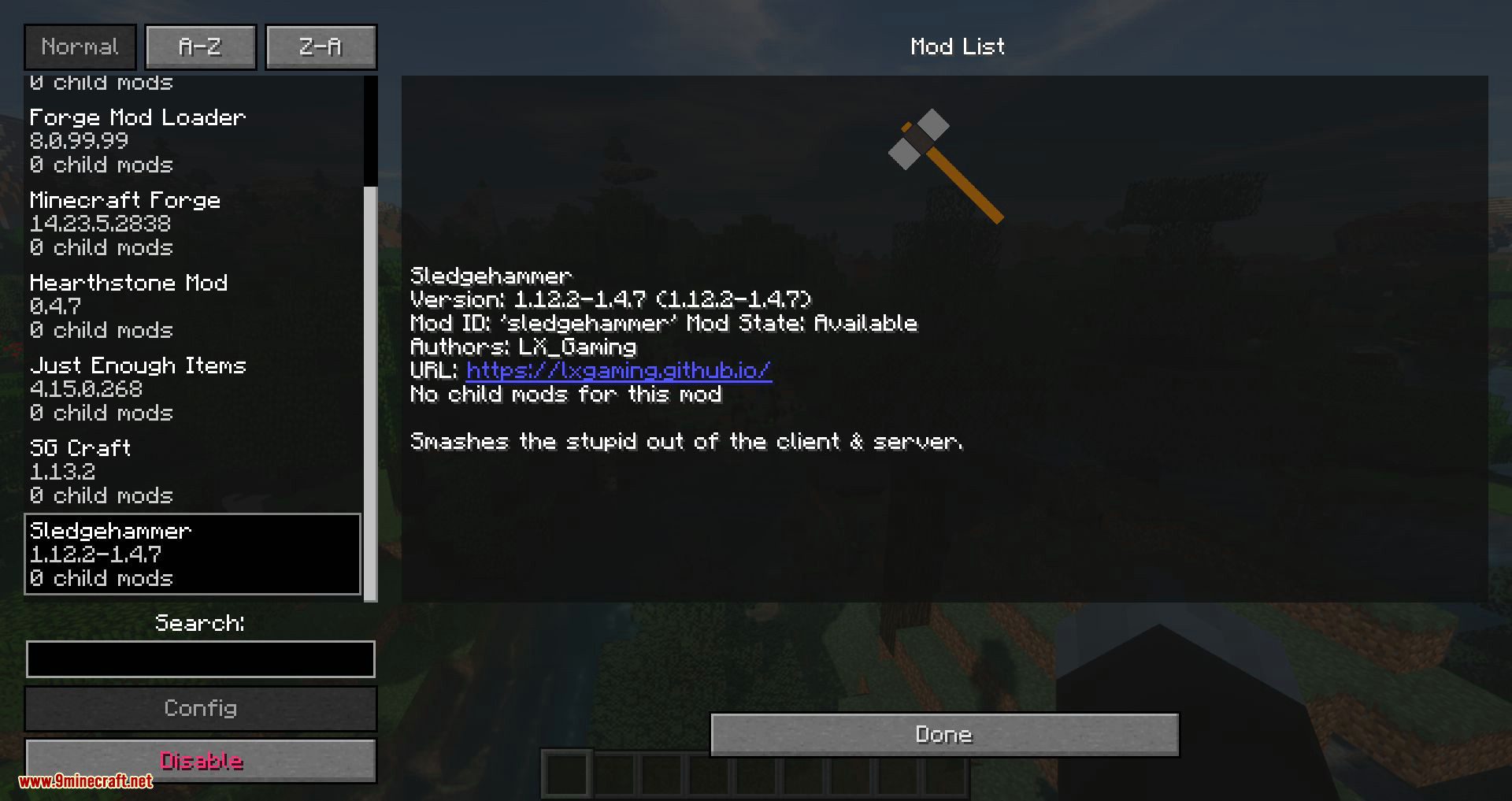 Sledgehammer Mod 1.16.5, 1.12.2 (Collection of Fixes/Patches for Minecraft) 2