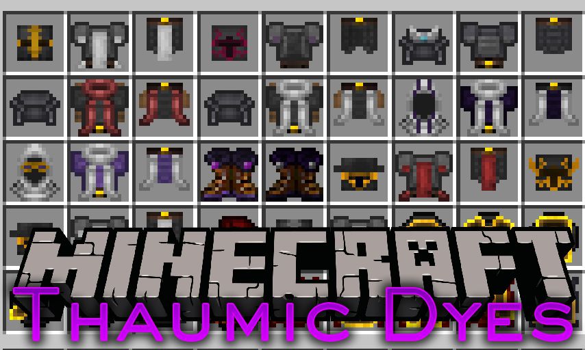 Thaumic Dyes Mod 1.7.10 (Personalize Your Favorite Thaumcraft's Armor) 1