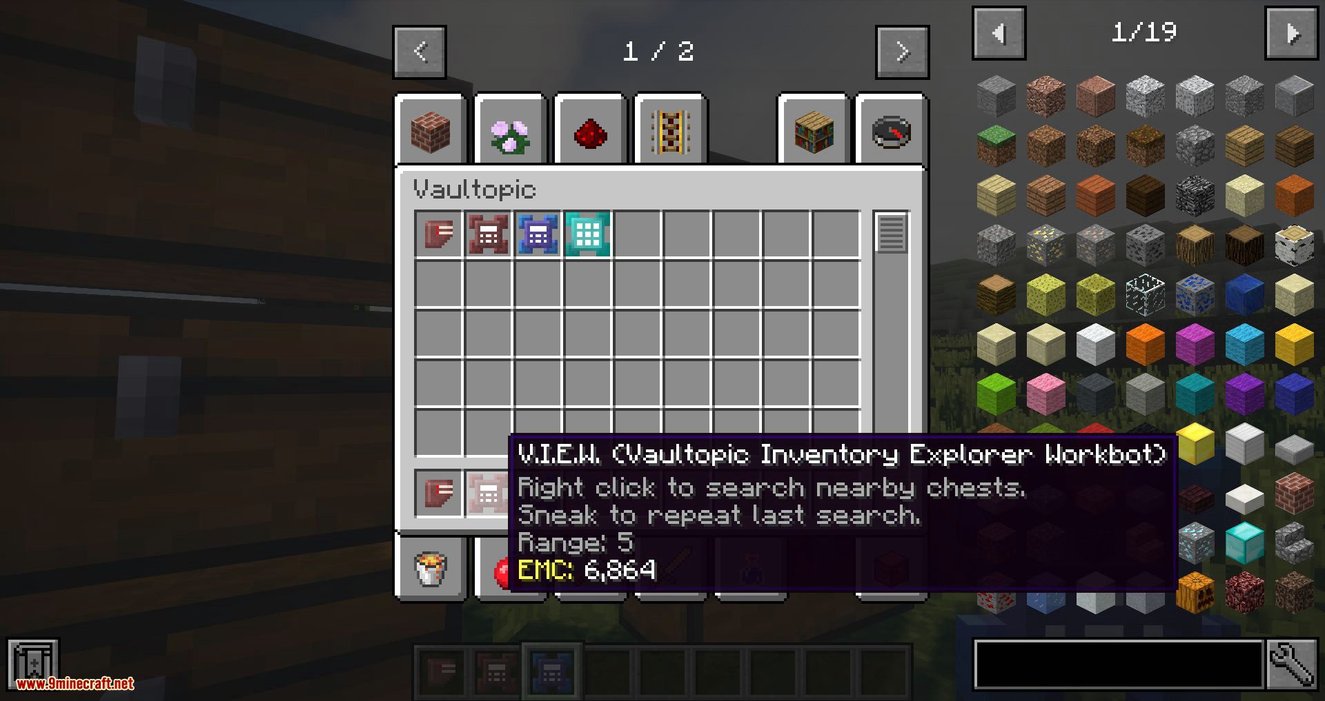 Vaultopic Mod 1.12.2 (Best Early Game Inventory Management Tool) 14