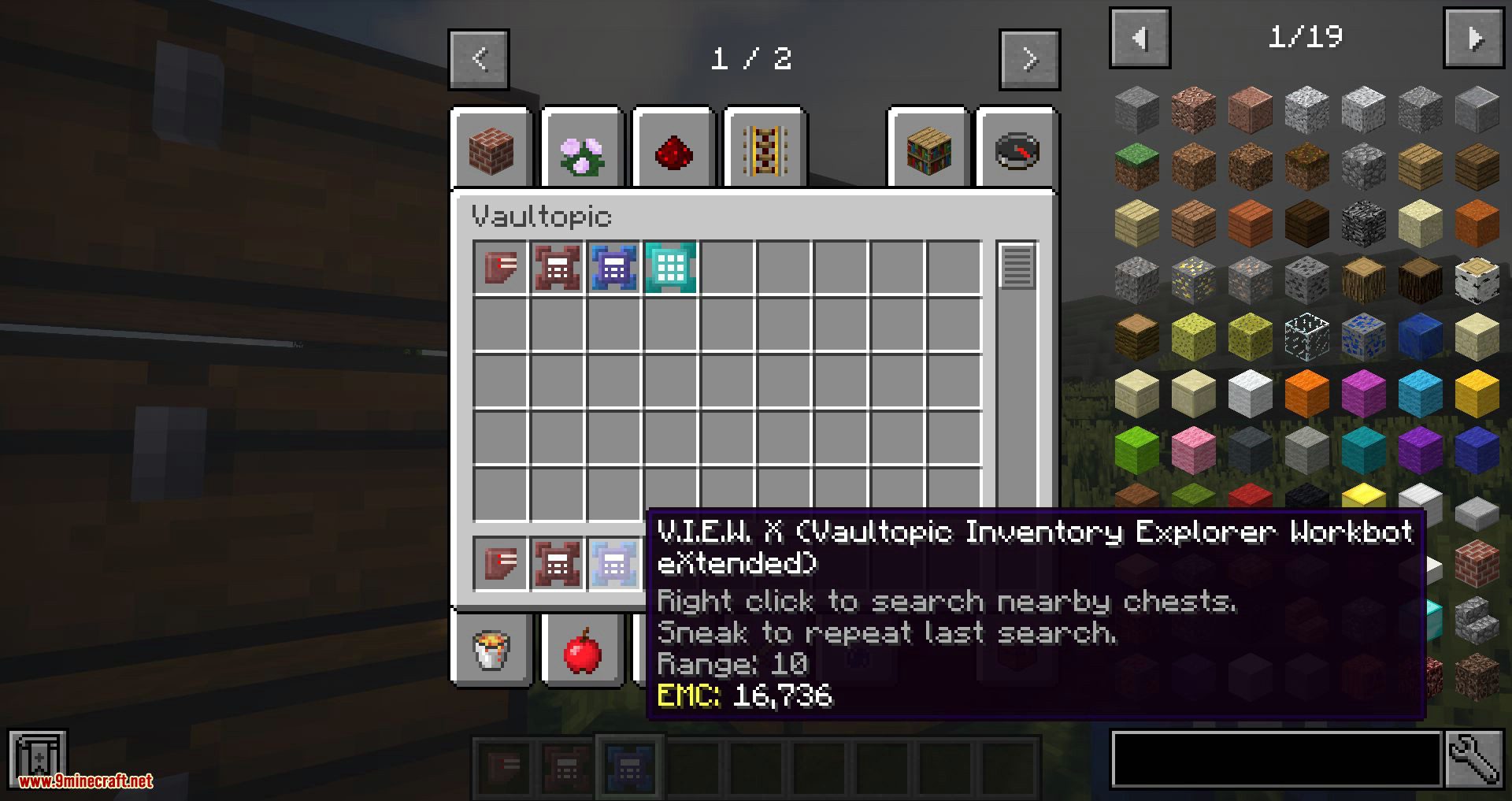 Vaultopic Mod 1.12.2 (Best Early Game Inventory Management Tool) 15