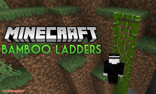 Bamboo Ladders Mod 1.14.4 (Ladders Made from Bamboo) Thumbnail