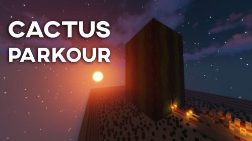 Cactus Tower Parkour Map 1.12.2 for Minecraft Thumbnail