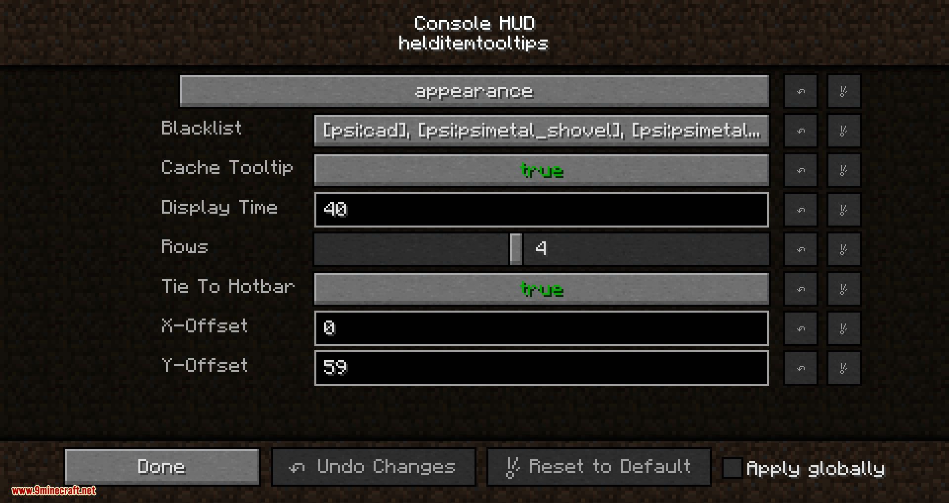 Console HUD Mod (1.16.5, 1.15.2) - Console Experience Mod 14