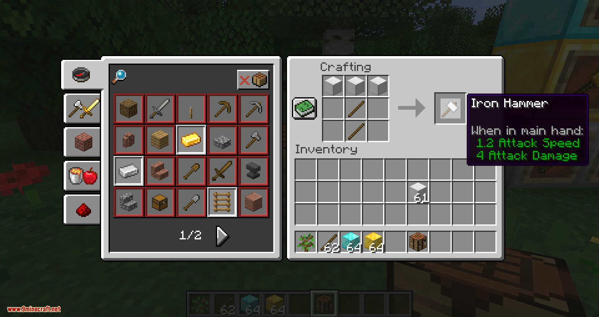 Practical Tools Mod (1.16.5, 1.15.2) - Excavator, Hammer & Greataxe 14