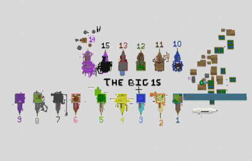 The Big 15 Map 1.12.2 for Minecraft Thumbnail