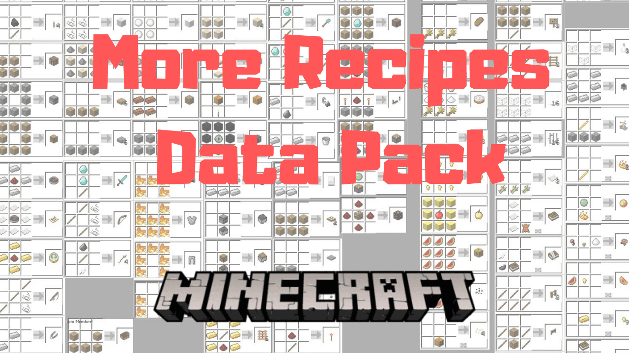 More Recipes Data Pack (1.16.5, 1.15.2) - Craft and Smelt as You Like 1