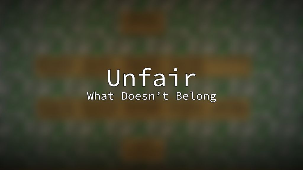 Unfair What Doesn't Belong Map 1.13.2 for Minecraft 1