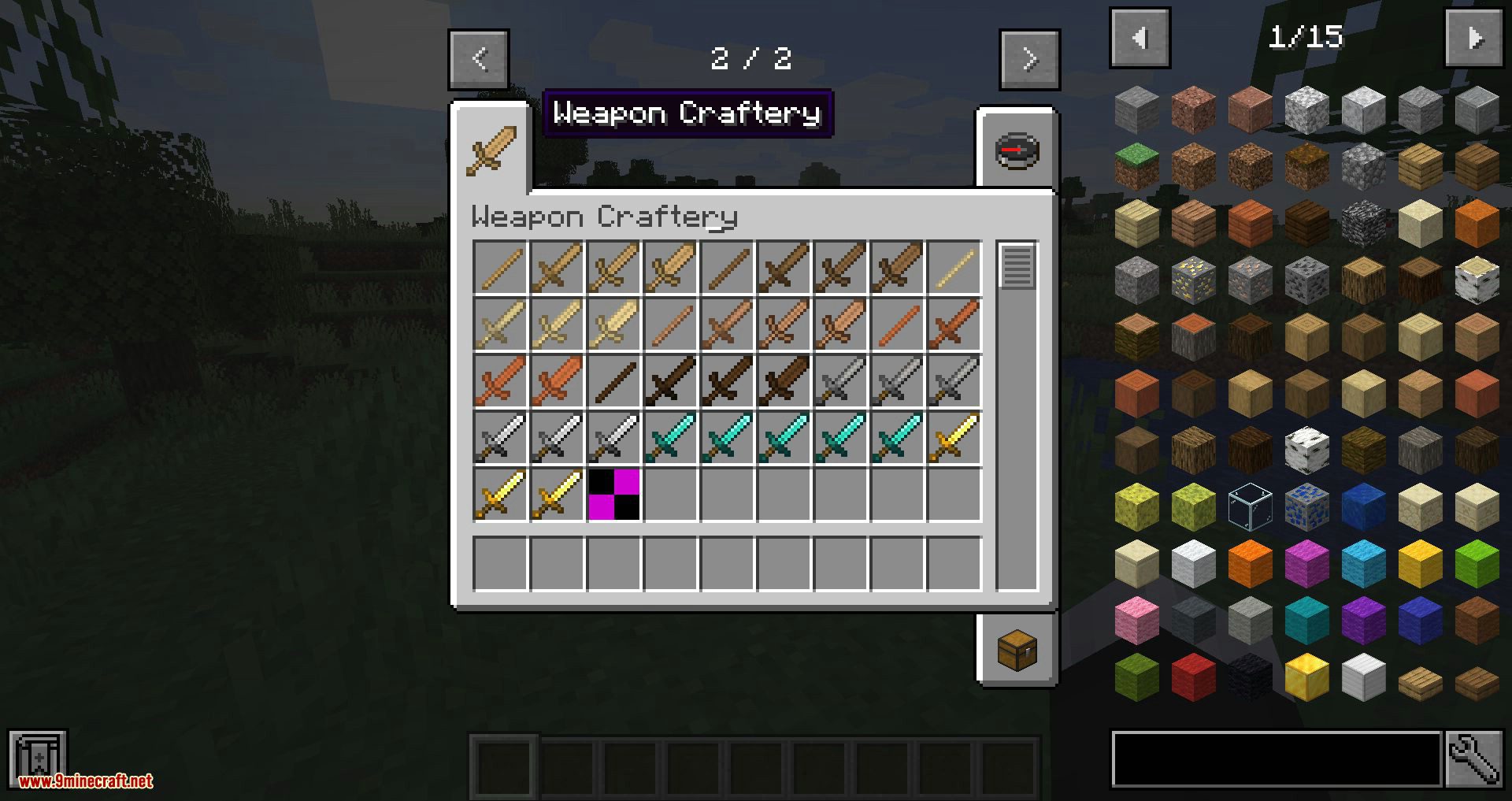 Weapon Craftery Mod 1.14.4, 1.14.3 (Weapons with Level and Rarity System) 2