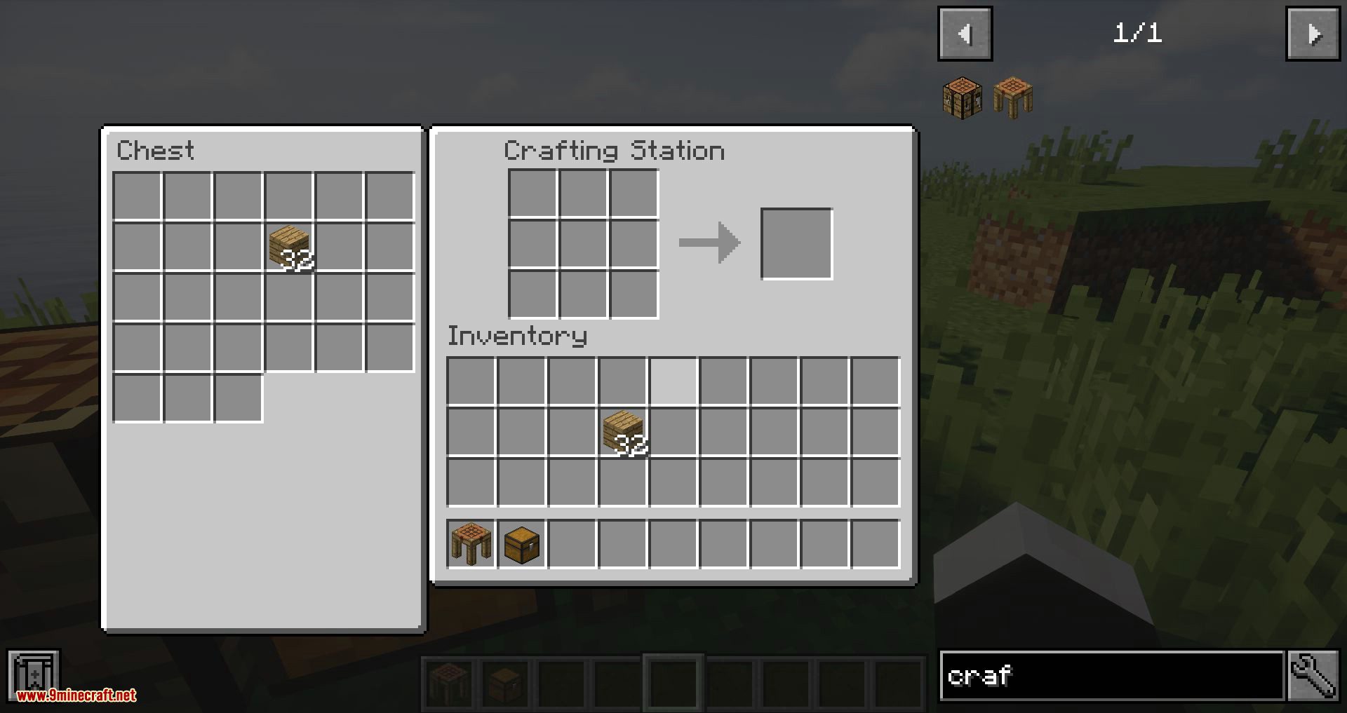 Crafting Station Mod (1.20.1, 1.19.3) - Crafting Station without Tinkers' Construct 6