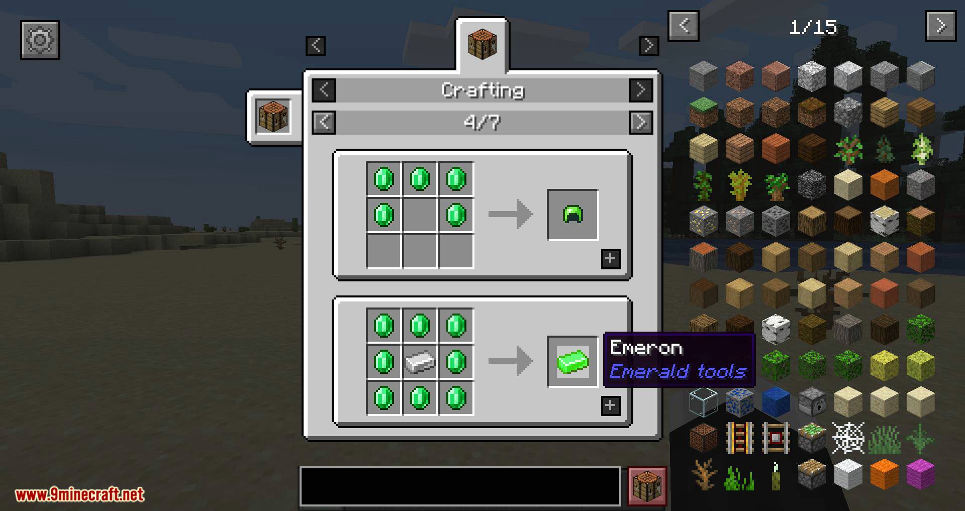 E404NNF's Emerald Tools Mod (1.16.5, 1.15.2) - Nice Emerald Tools for Fabric 6