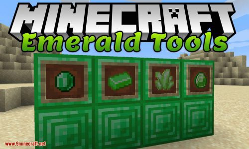 E404NNF’s Emerald Tools Mod (1.16.5, 1.15.2) – Nice Emerald Tools for Fabric Thumbnail