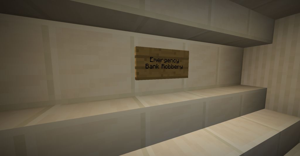 Emergency Bank Robbery Map 1.14.4 for Minecraft 1