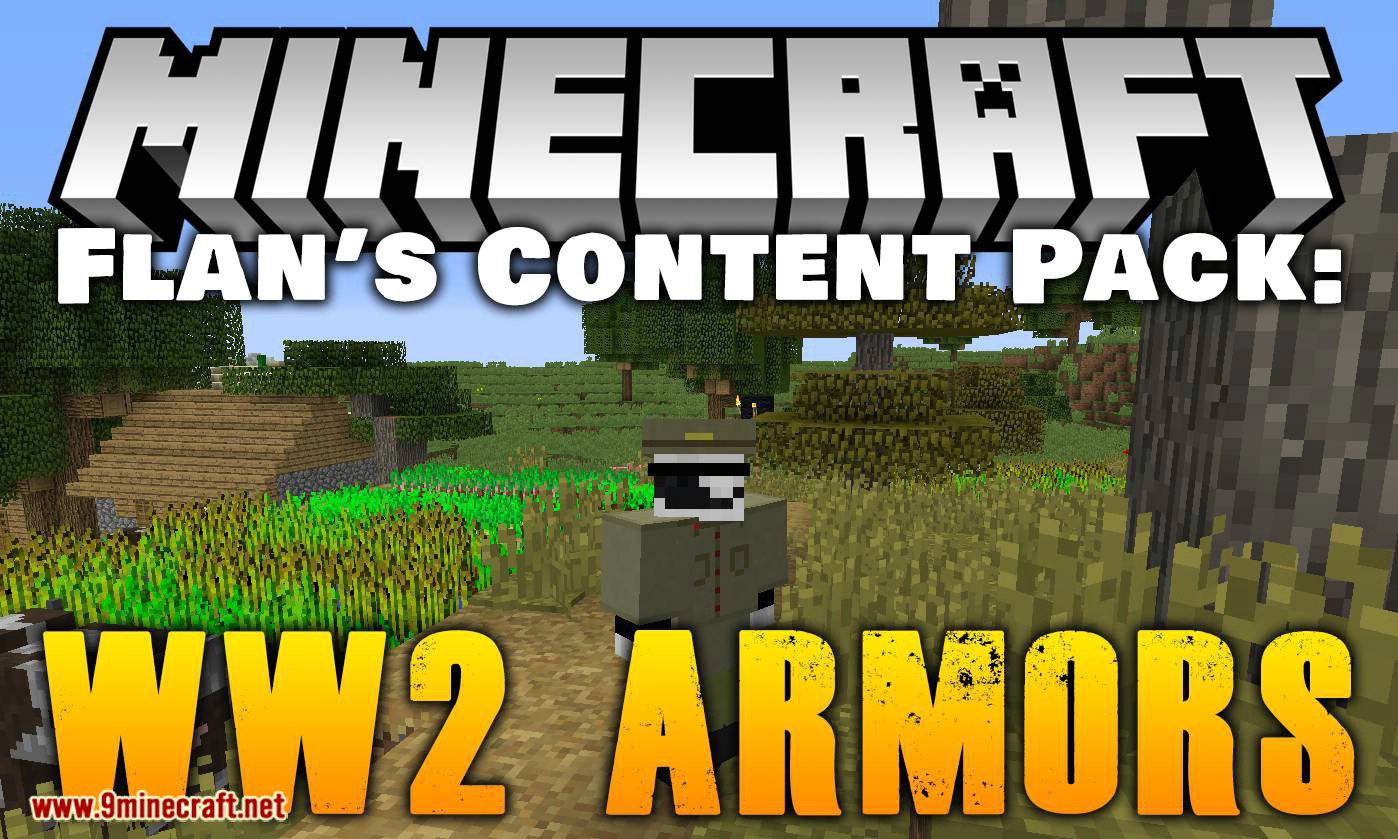 Flan's WW2 Armors Content Pack 1.12.2 (Belgium, Dutch, Italy, Russia, Germany...) 1