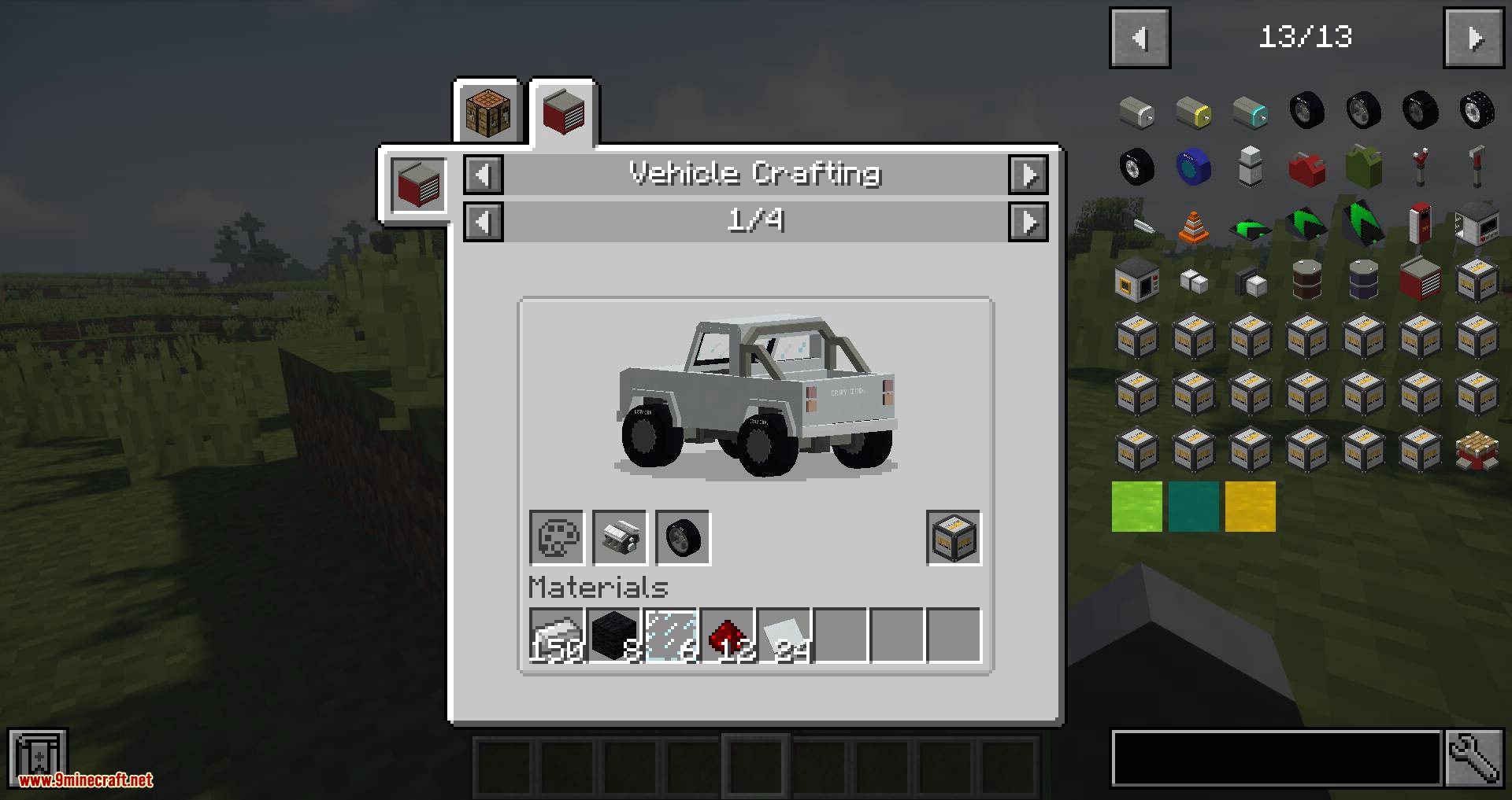 Just Enough Vehicles Mod 1.16.5, 1.15.2 (JEI Support for MrCrayfish's Vehicle) 5