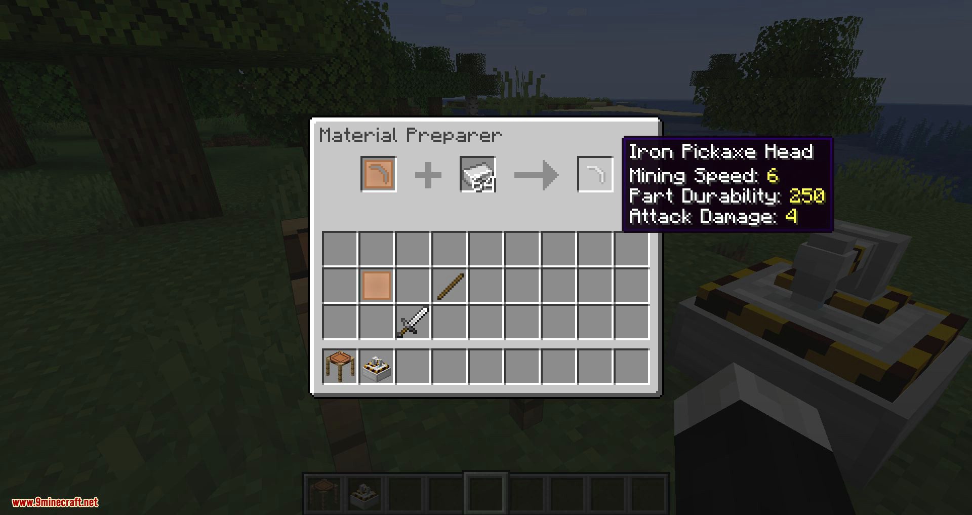 Materialisation Mod 1.16.5, 1.15.2 (Craft Tools with Any Materials) 8