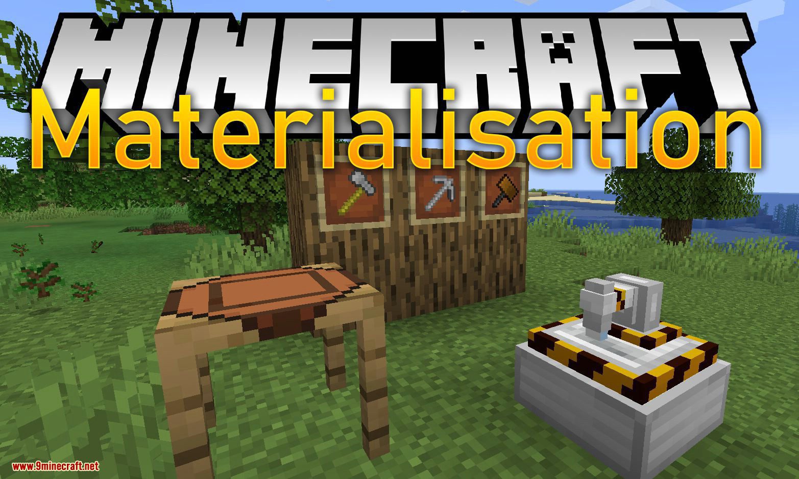 Materialisation Mod 1.16.5, 1.15.2 (Craft Tools with Any Materials) 1