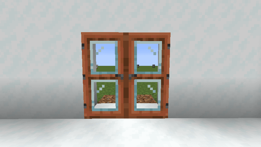 Modern Glass Doors Mod (1.20.4, 1.19.4) - Prettier Glass Doors for Fabric 2