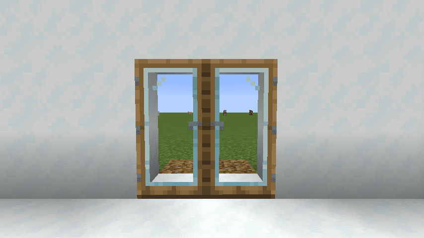 Modern Glass Doors Mod (1.20.4, 1.19.4) - Prettier Glass Doors for Fabric 3