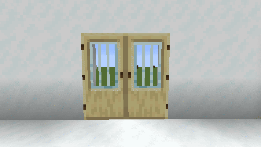 Modern Glass Doors Mod (1.20.4, 1.19.4) - Prettier Glass Doors for Fabric 5