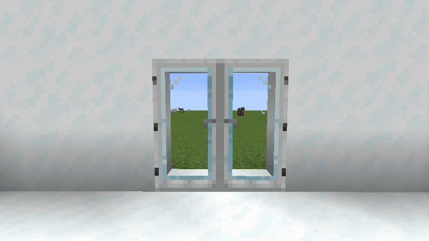 Modern Glass Doors Mod (1.20.4, 1.19.4) - Prettier Glass Doors for Fabric 8