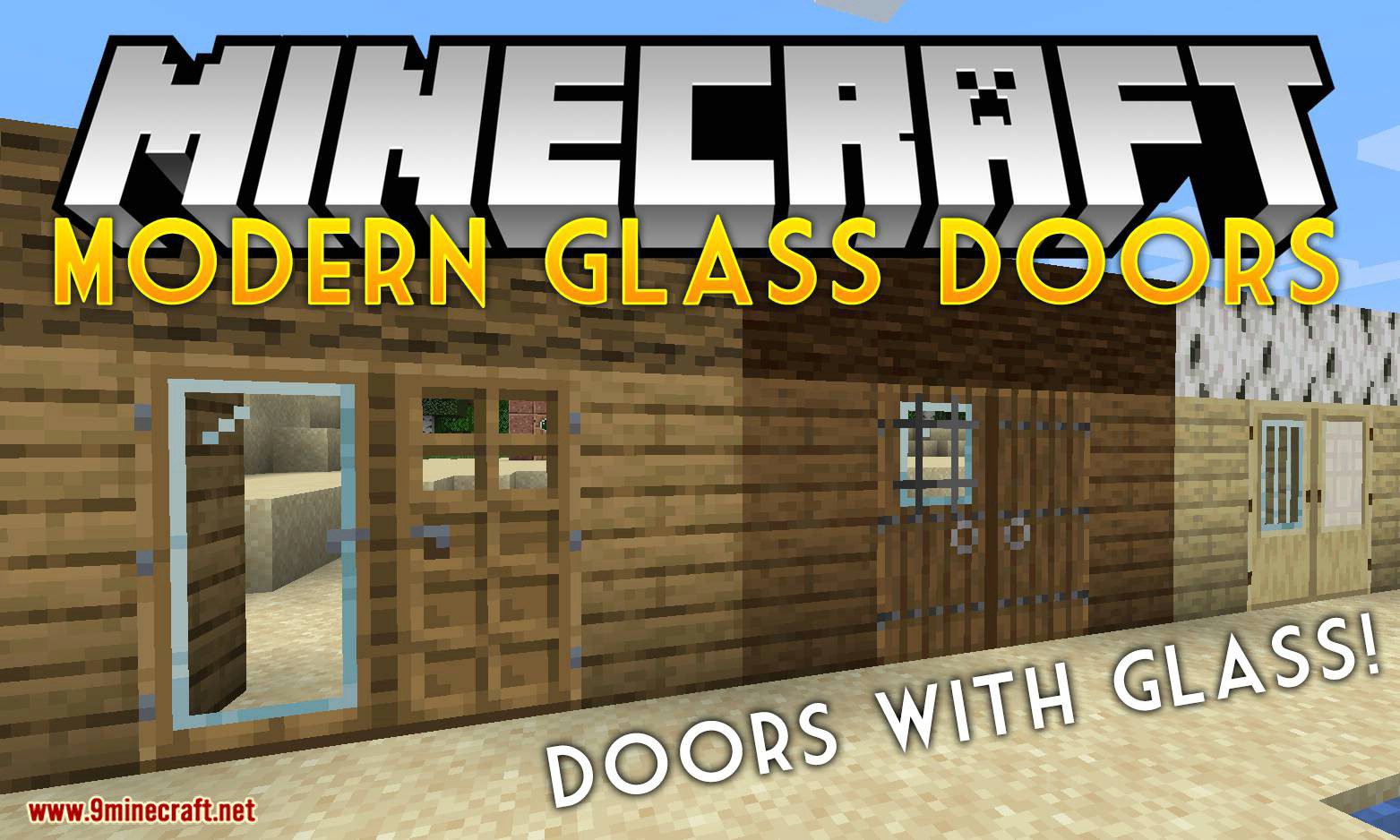 Modern Glass Doors Mod (1.20.4, 1.19.4) - Prettier Glass Doors for Fabric 1