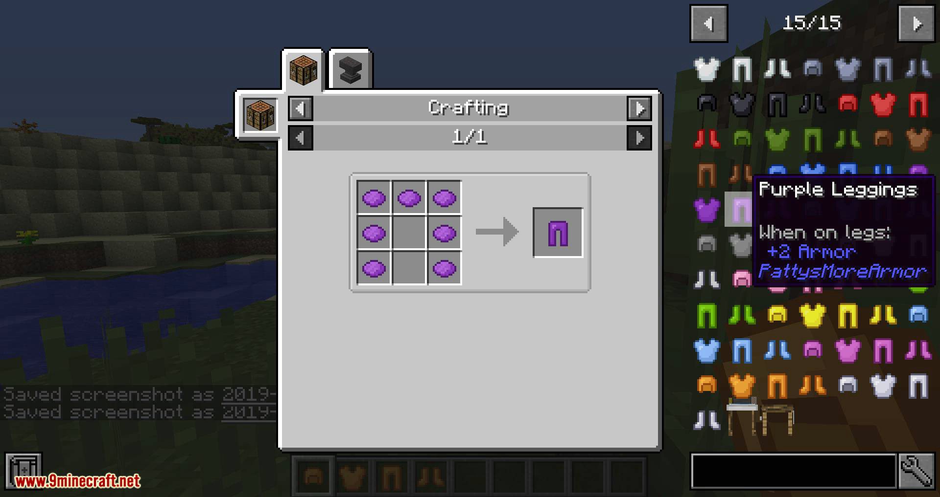 PattysMoreArmor Mod (1.20.1, 1.19.2) - More Armors Using Basic Resources 4