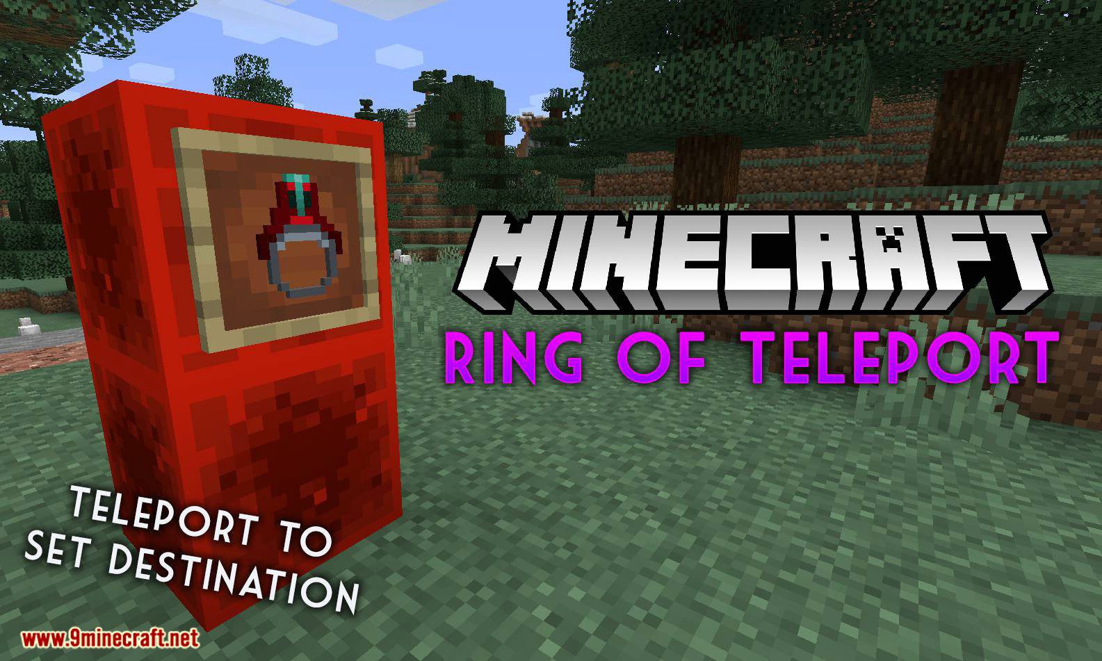 Ring of Teleport Mod (1.20.4, 1.19.3) - Teleport to a Stored Location, Reusable 1