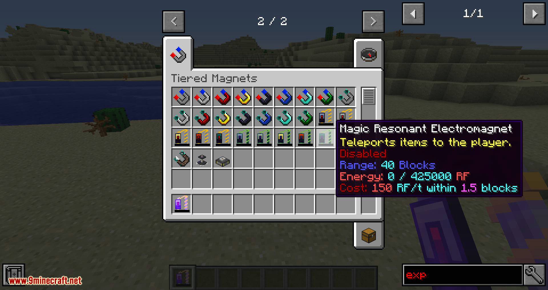 Tiered Magnets Mod 1.14.4, 1.12.2 (Make Retrieving Items Easier) 11