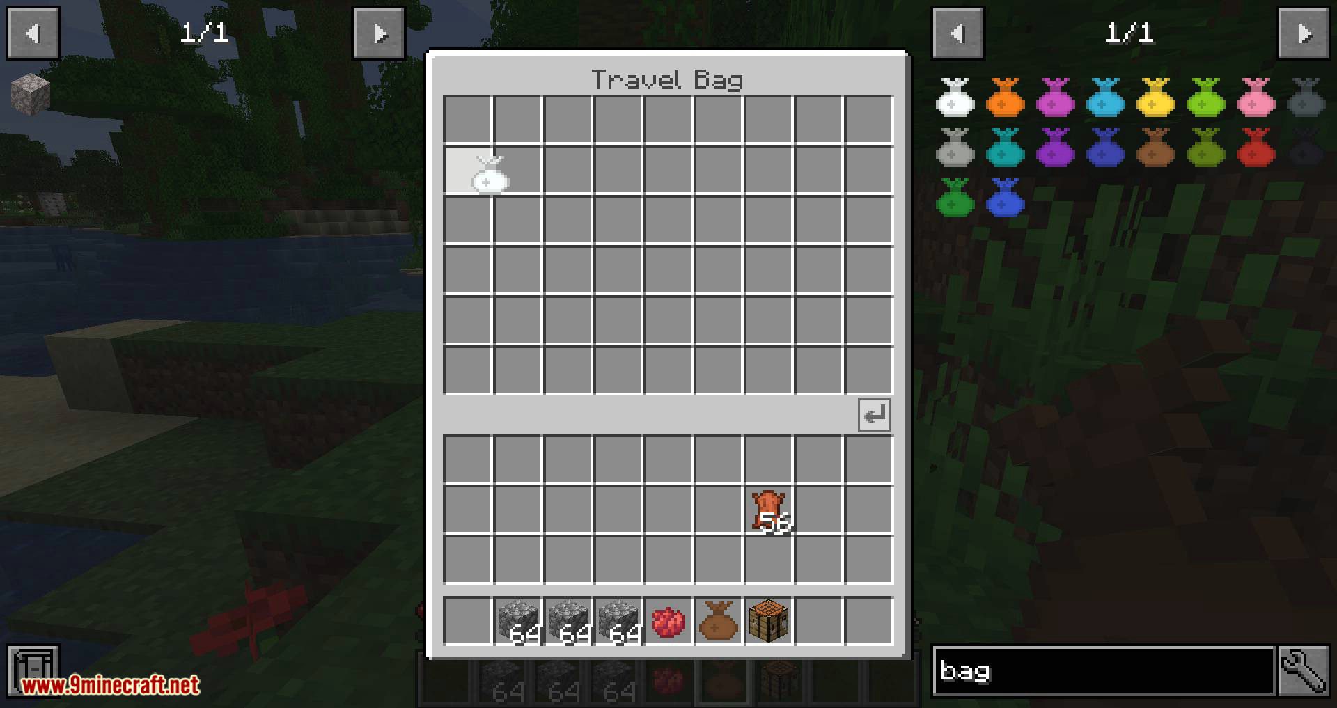 Travel Bag Mod 1.17.1, 1.16.5 (Super-Duper Magical Bags) 20