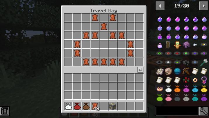 Travel Bag Mod 1.17.1, 1.16.5 (Super-Duper Magical Bags) 5