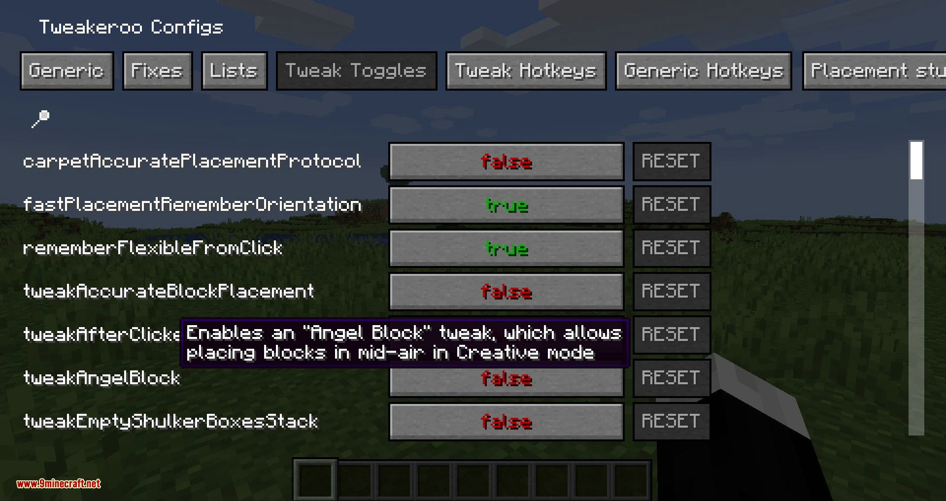 Tweakeroo Mod (1.20.4, 1.19.4) - Hand Restock, Hotbar Swap 4